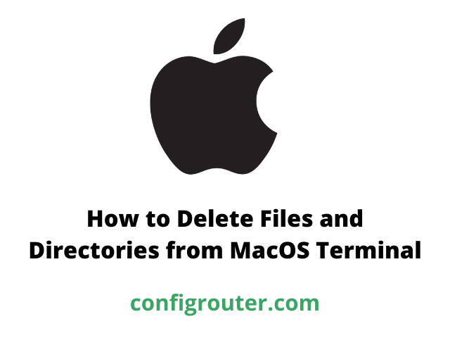 remove directory macos terminal