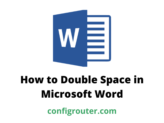 microsoft word double space